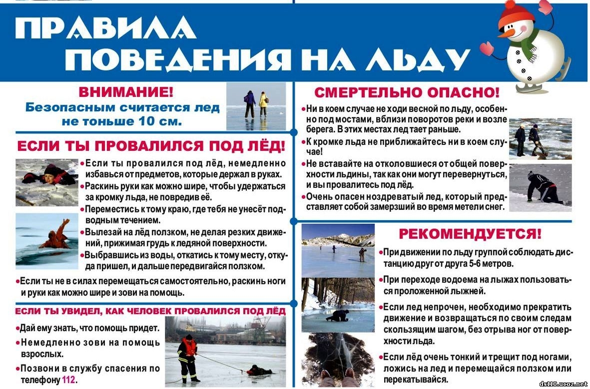 Правила безопасности на водоемах весной.
